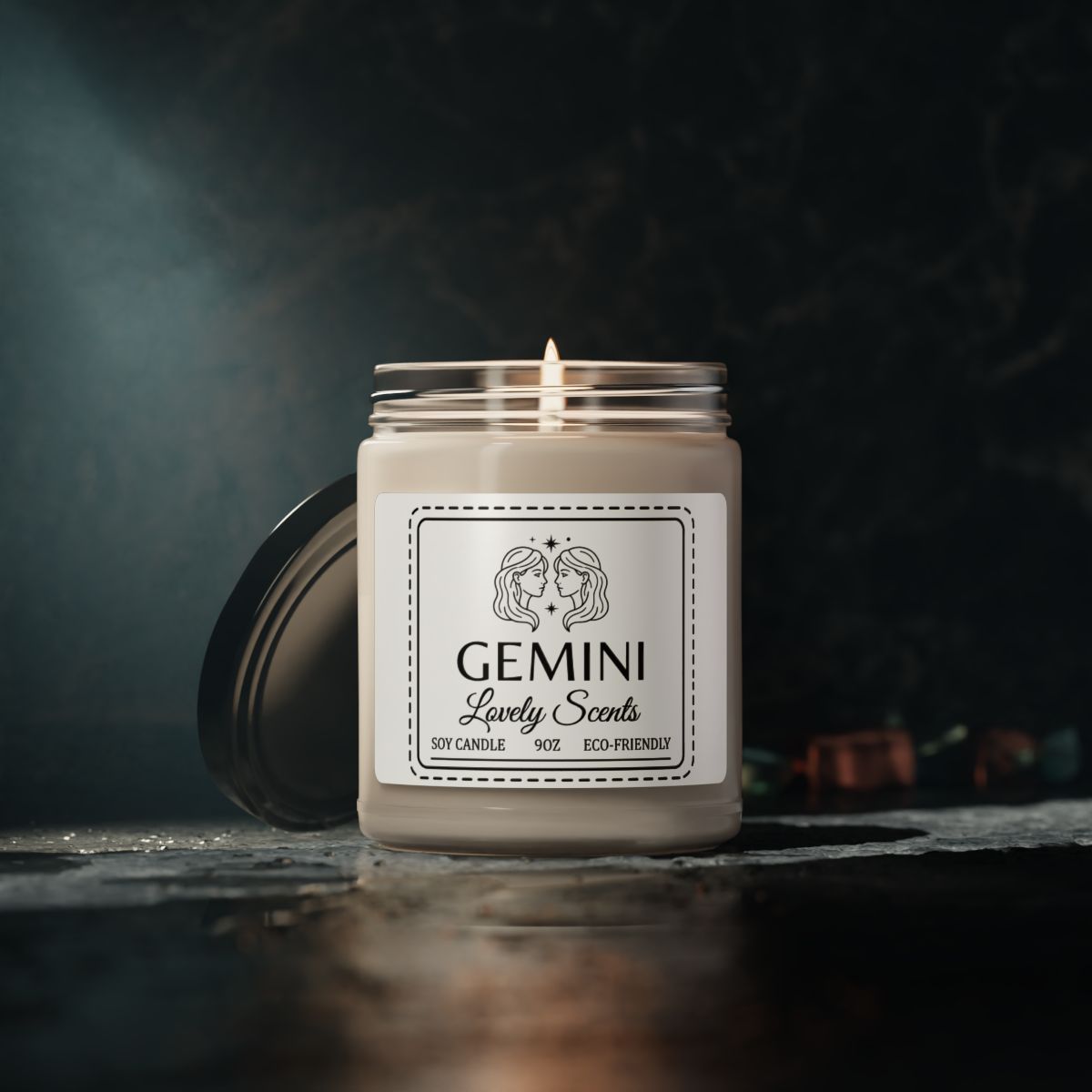 Gemini Lovely Scents Soy Candle 9oz Eco-Friendly Product