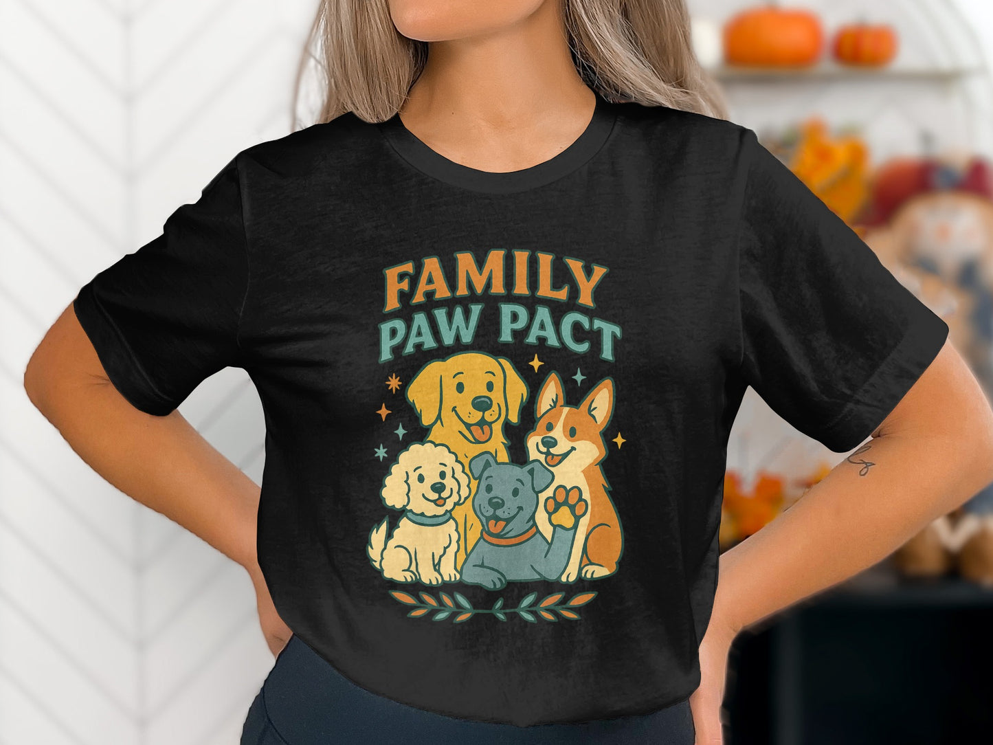 Family Paw Pact Unique Graphic T-Shirt product type