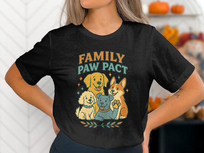 Family Paw Pact Unique Graphic T-Shirt product type
