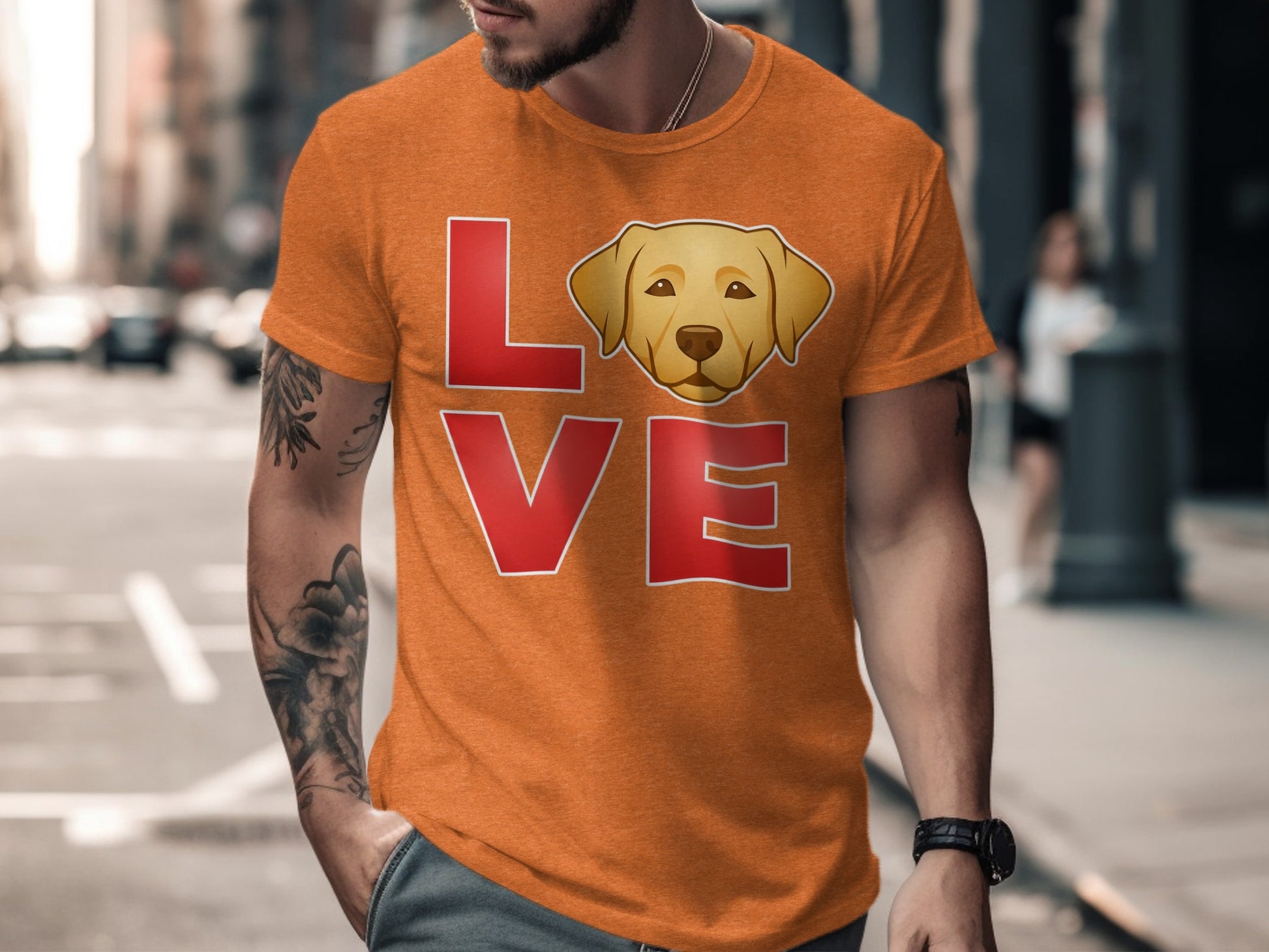 Love Dog Graphic Tee Casual Wear Shirt product