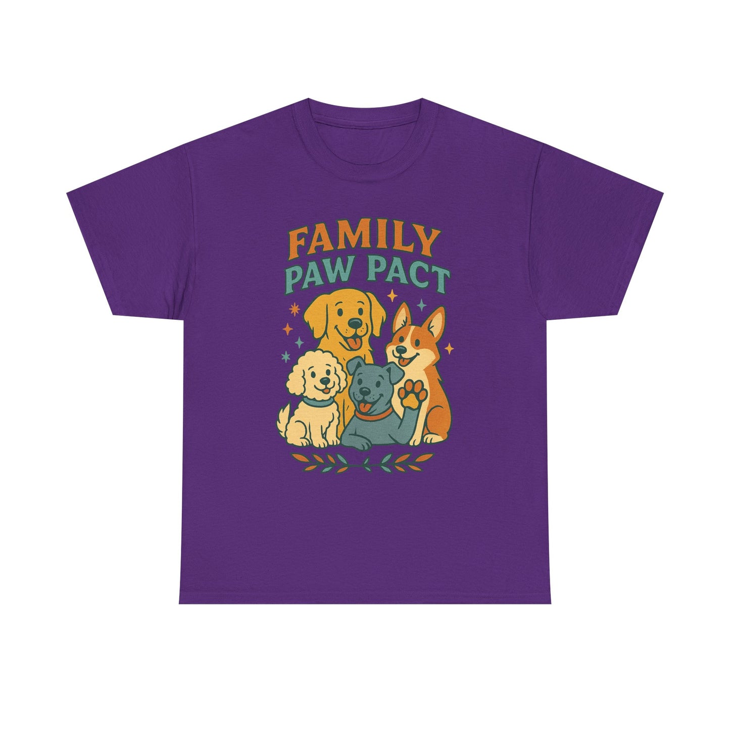 Paw Pact Family Tee: Dog Lovers Shirt, Unisex Cotton Tee, Pet Lover Gift, Animal Family T-Shirt, Adoption Celebration Apparel