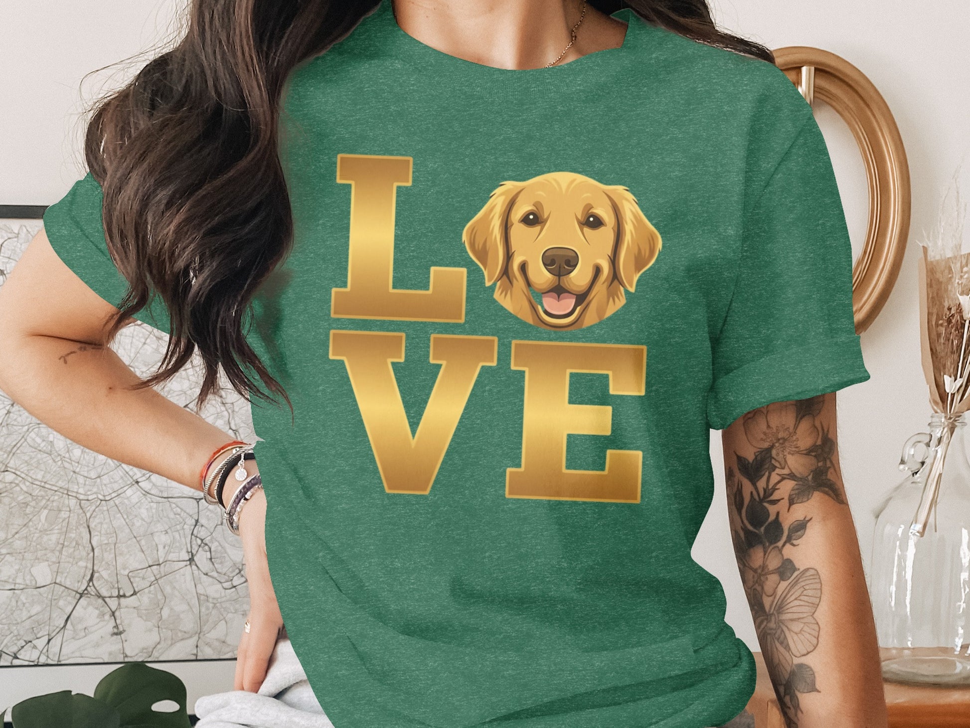 Cute Dog Love Graphic Tee Shirt product type