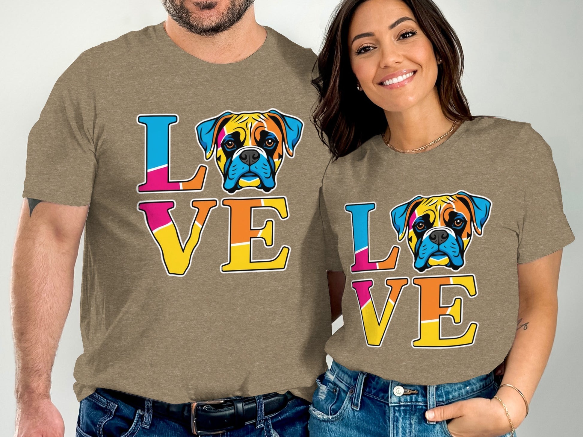 Love Graphic Tee Colorful Design on T-Shirts product