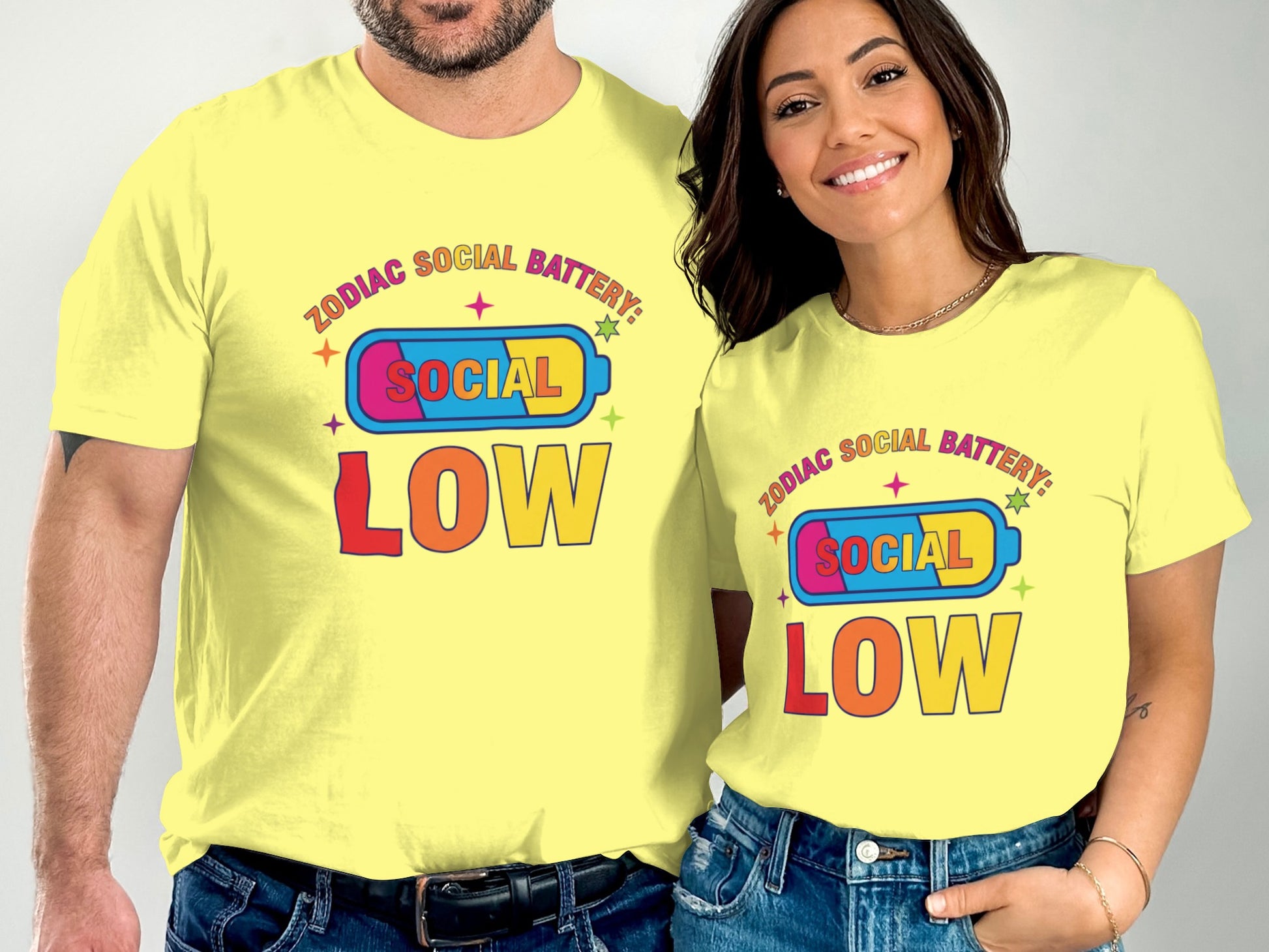 Zodiac Social Battery Social Low Design Shirt
