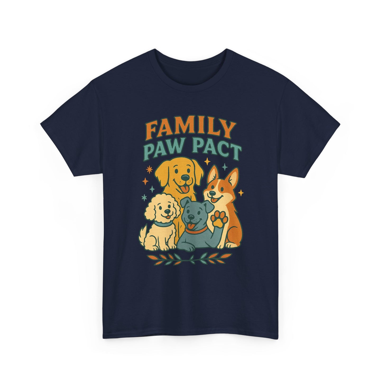Paw Pact Family Tee: Dog Lovers Shirt, Unisex Cotton Tee, Pet Lover Gift, Animal Family T-Shirt, Adoption Celebration Apparel