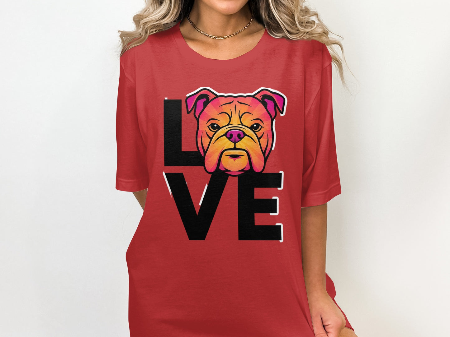 Love Bulldog Graphic Print Women's T-Shirt product