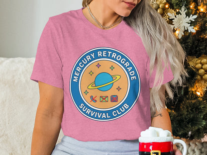 Mercury Retrograde Survival Club graphic tee