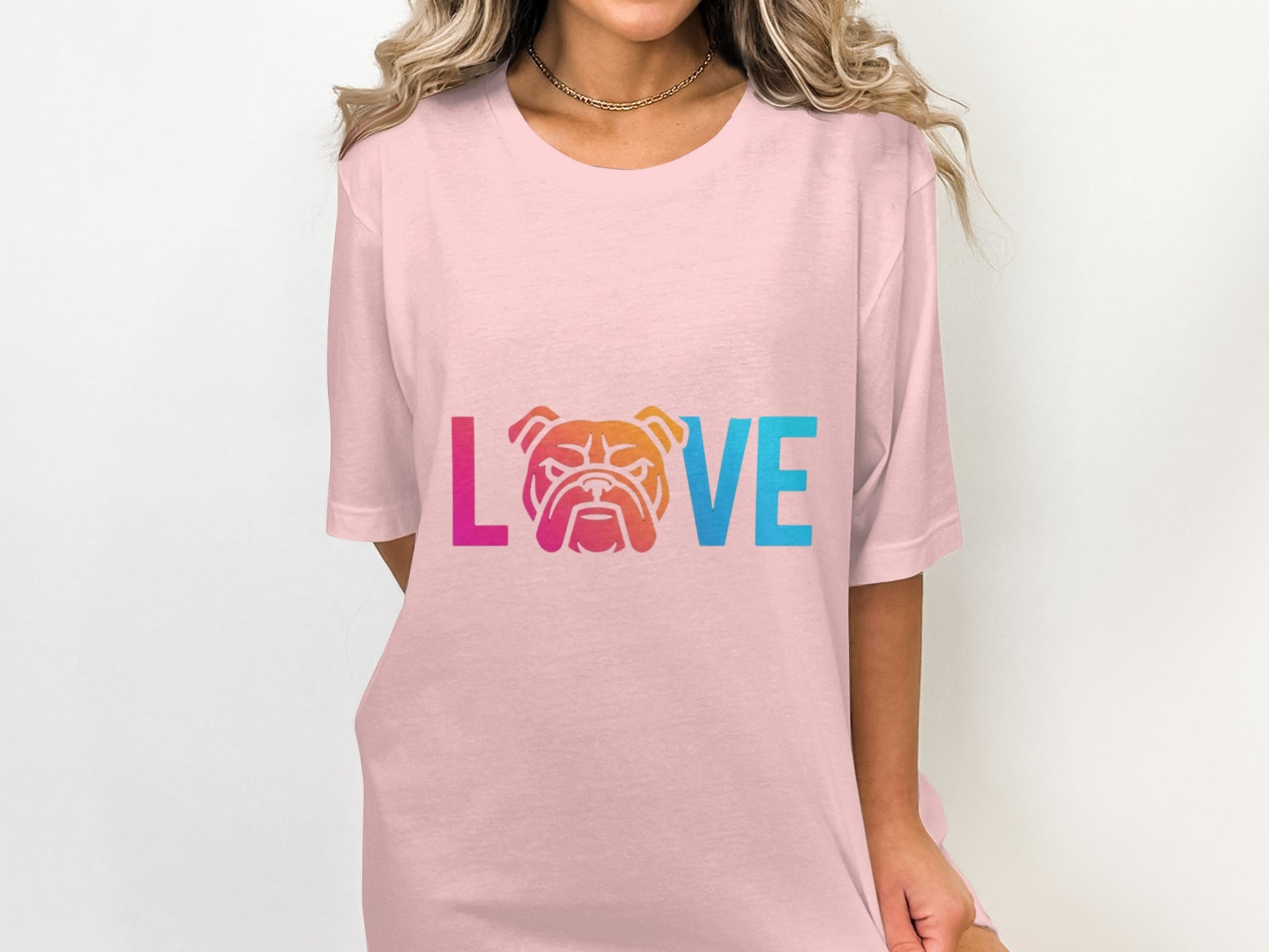 Vibrant Love Bulldog Graphic Printed Casual Shirt product