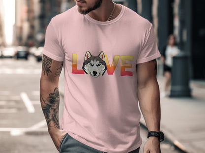 Love Husky Graphic Design T-shirt product type