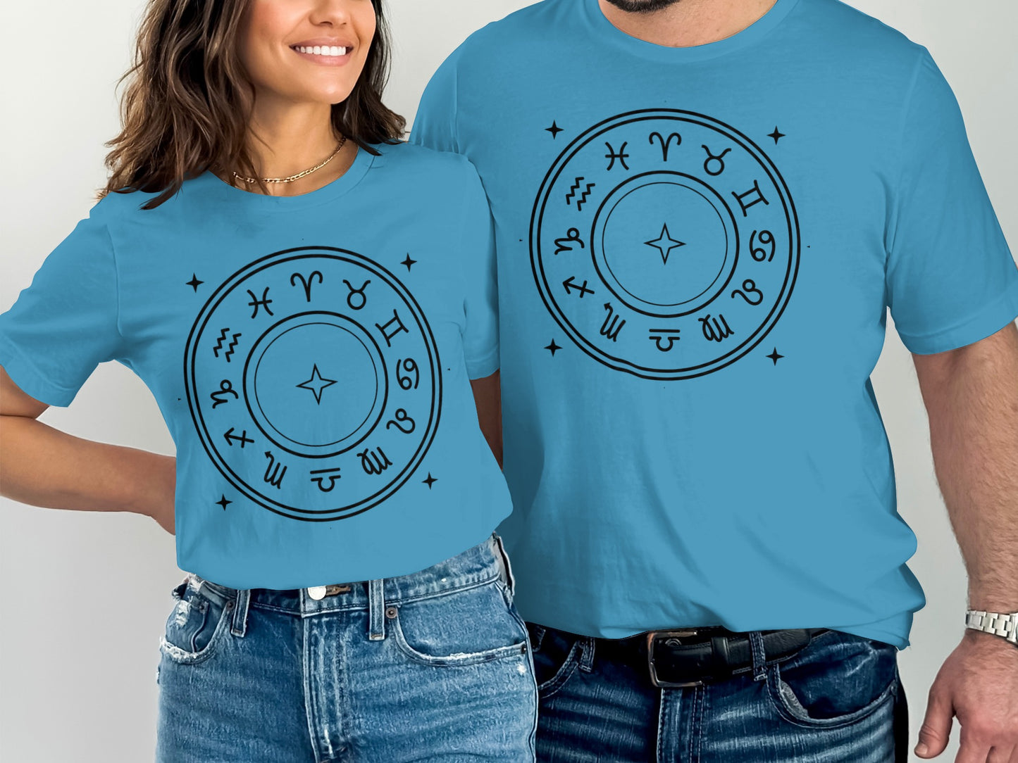 Zodiac Symbols Print Matching Shirts Product