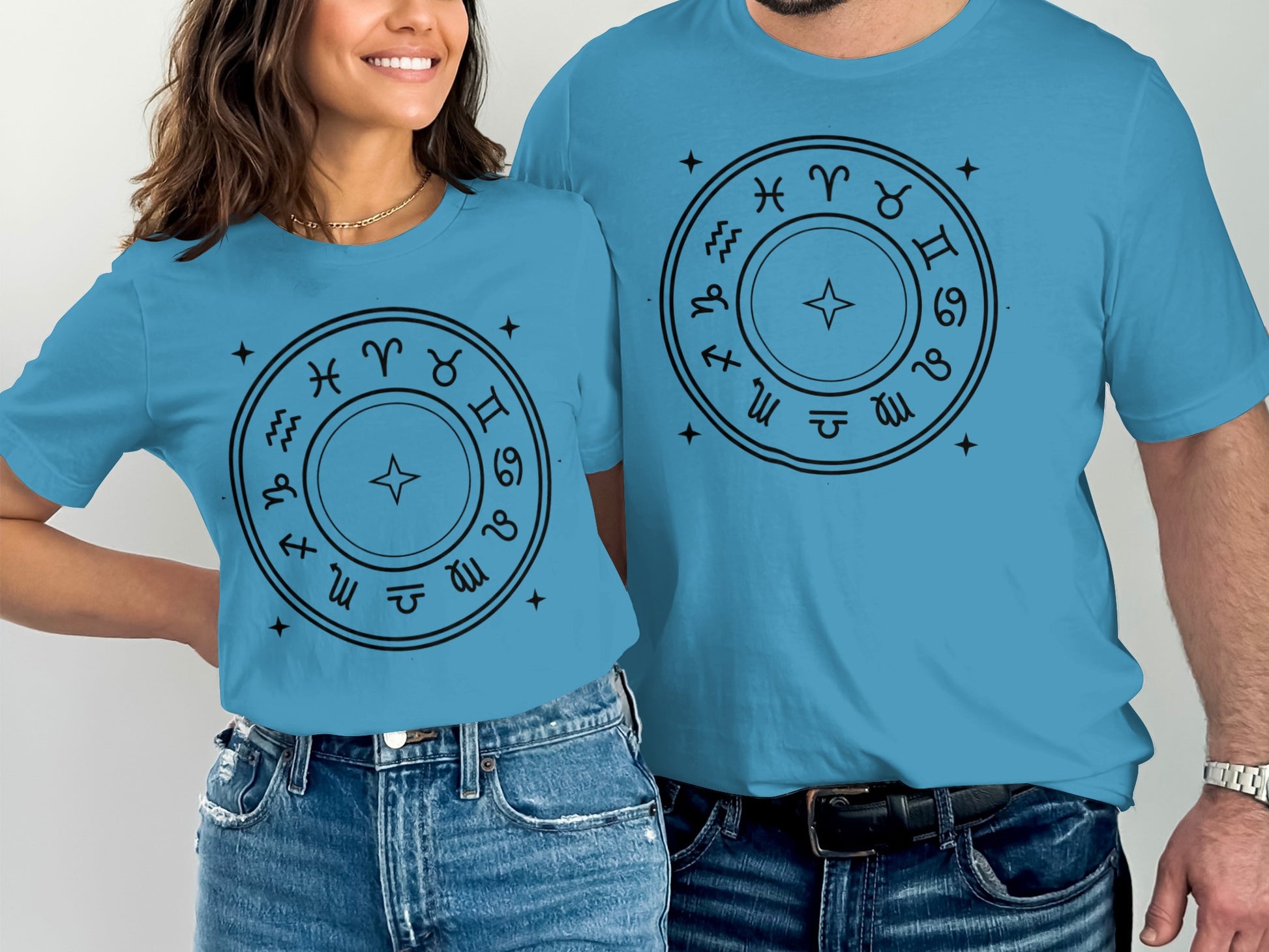Zodiac Symbols Print Matching Shirts Product