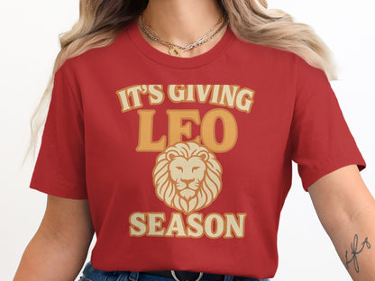 It's Giving Leo Season Graphic T-shirt product type