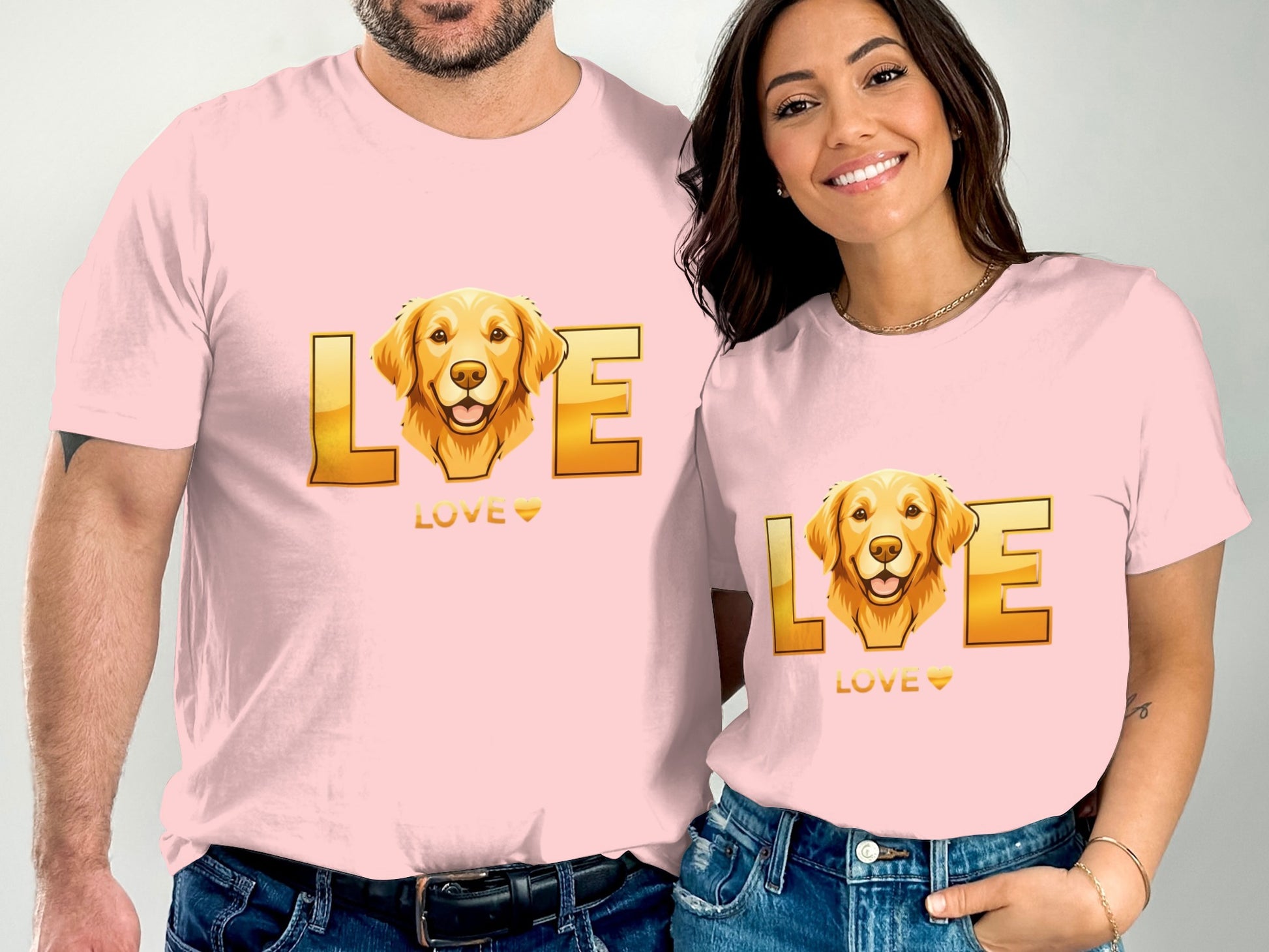 Golden Retriever Love Graphic T-Shirt product type