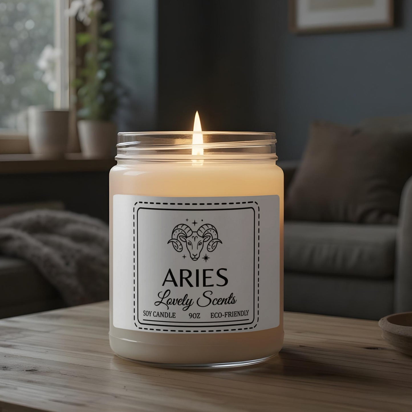 Aries Lovely Scents Eco-Friendly Soy Candle