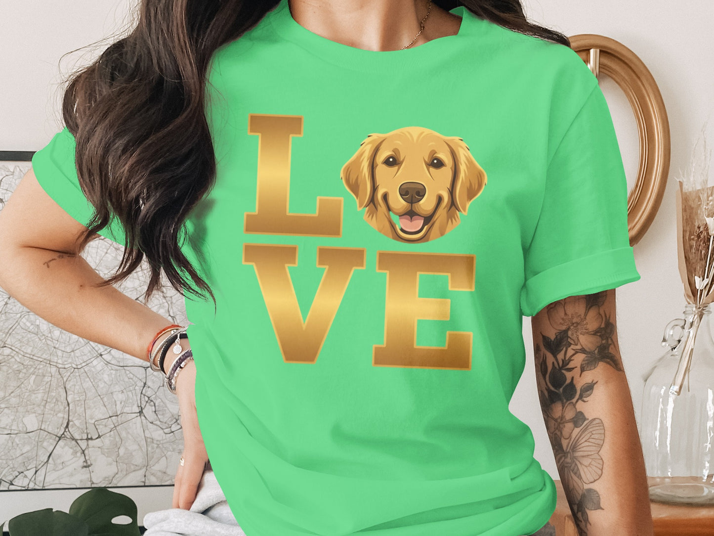 Golden Retriever Love Cute Dog Graphic T-Shirt product