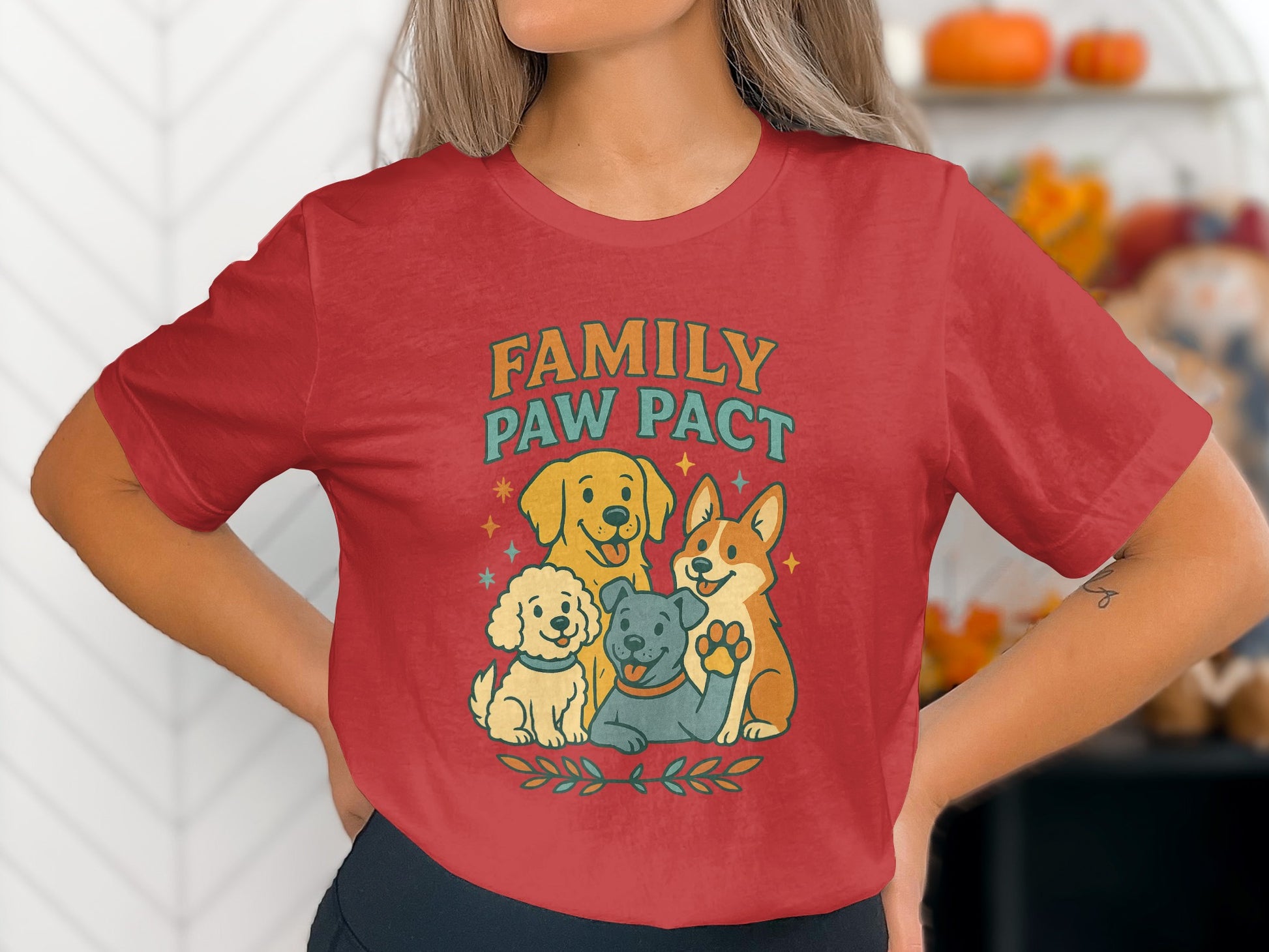 Family Paw Pact Cute Pet Illustrated T-Shirt product