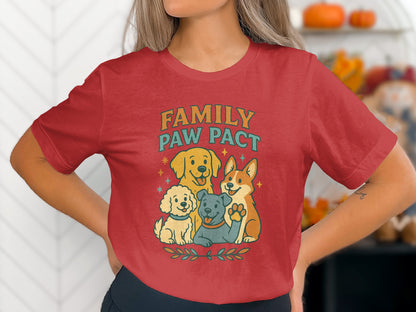 Family Paw Pact Cute Pet Illustrated T-Shirt product