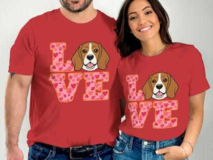 Love Beagle Dog Graphic Design T-shirt product type