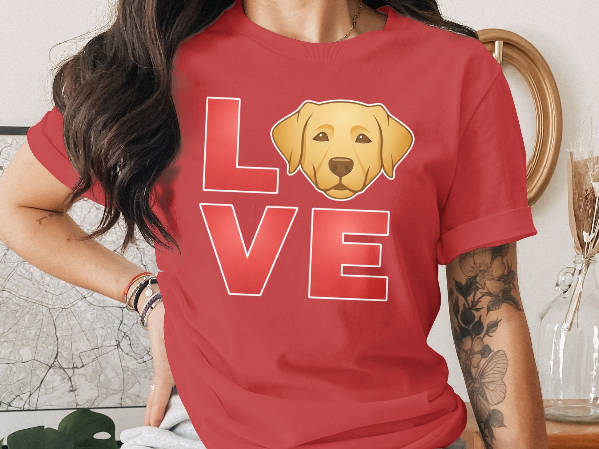 Cute Puppy Love Graphic Print T-Shirt product type