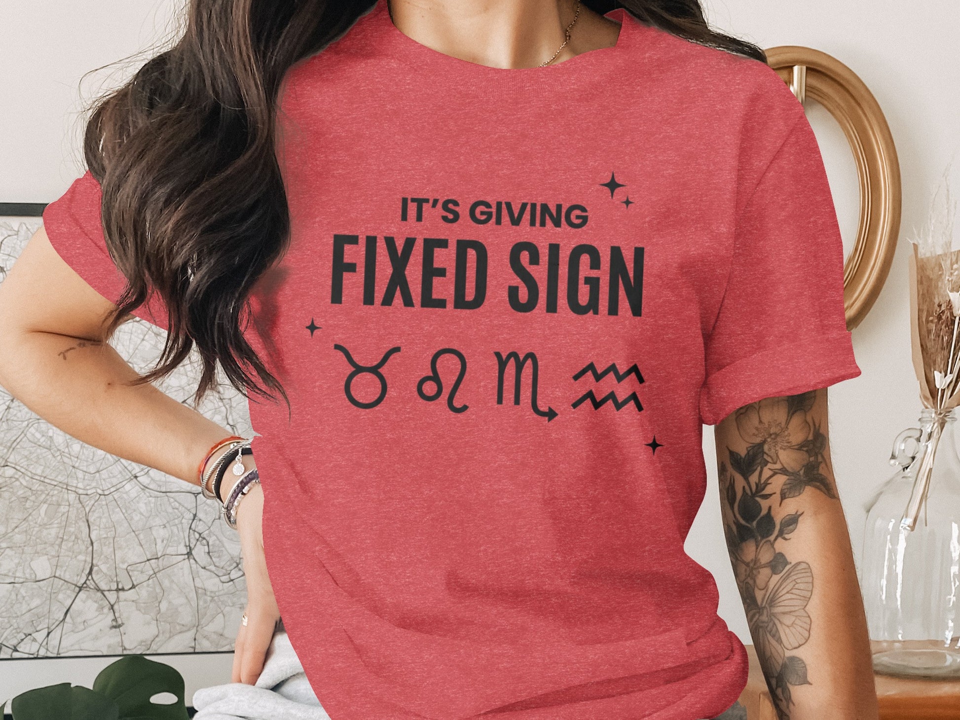 It's Giving Fixed Sign Zodiac T-Shirt