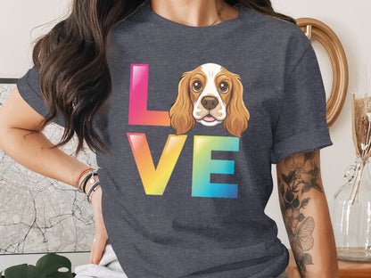 Colorful Love Dog Lover Graphic T-shirt product