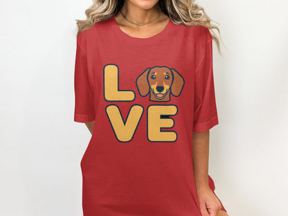 Love Dachshund Graphic Print Casual Fashion Product