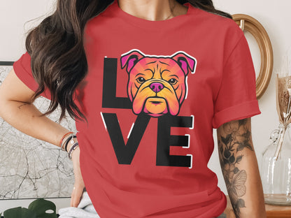 Dog Love Heart Design for Animal Lovers Unisex T-Shirt