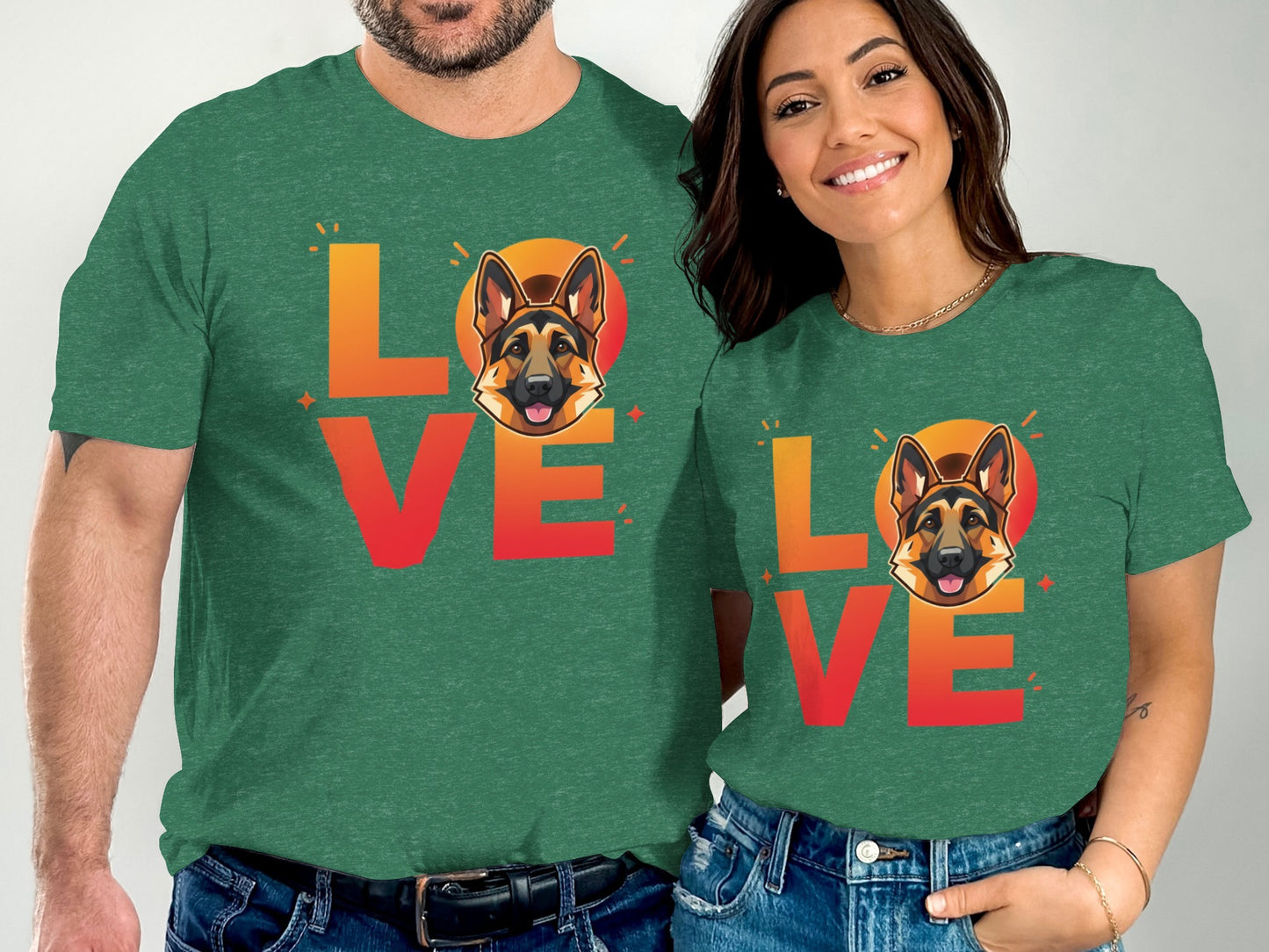 Love German Shepherd Graphic Tees product type