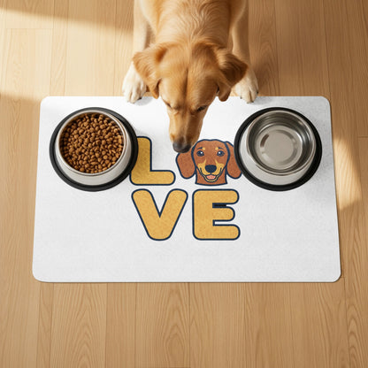 Dog Feeding Mat with LOVE Design Pet Product