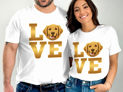 Golden Retriever Love Design Printed T-Shirt product