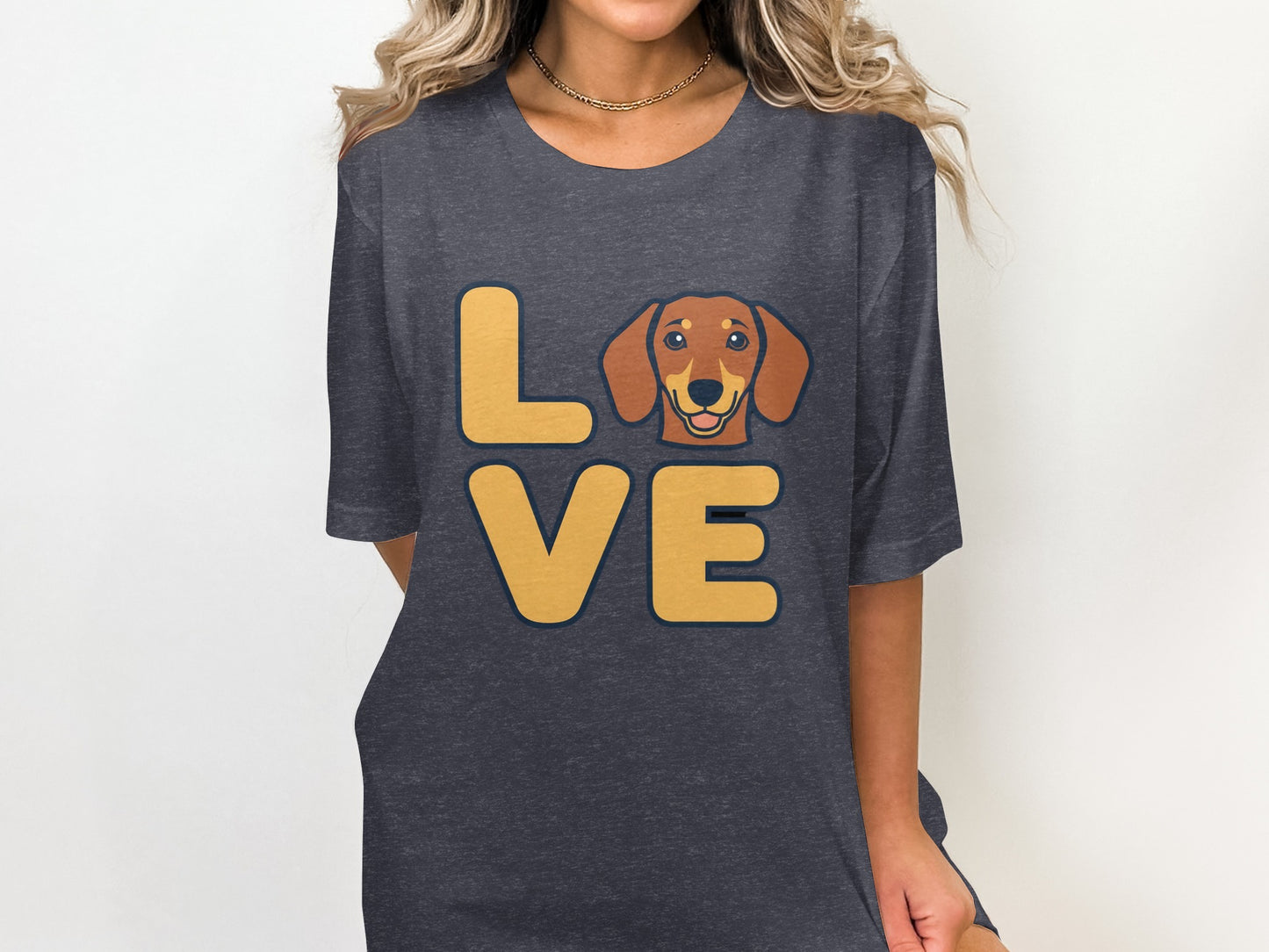 Love Dachshund Dog Graphic Printed Shirt product