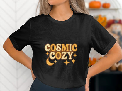 Cosmic Cozy Graphic Tee Shirt Trendy Top product type