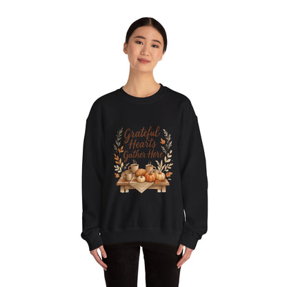 Grateful Hearts Gather Here Sweatshirt