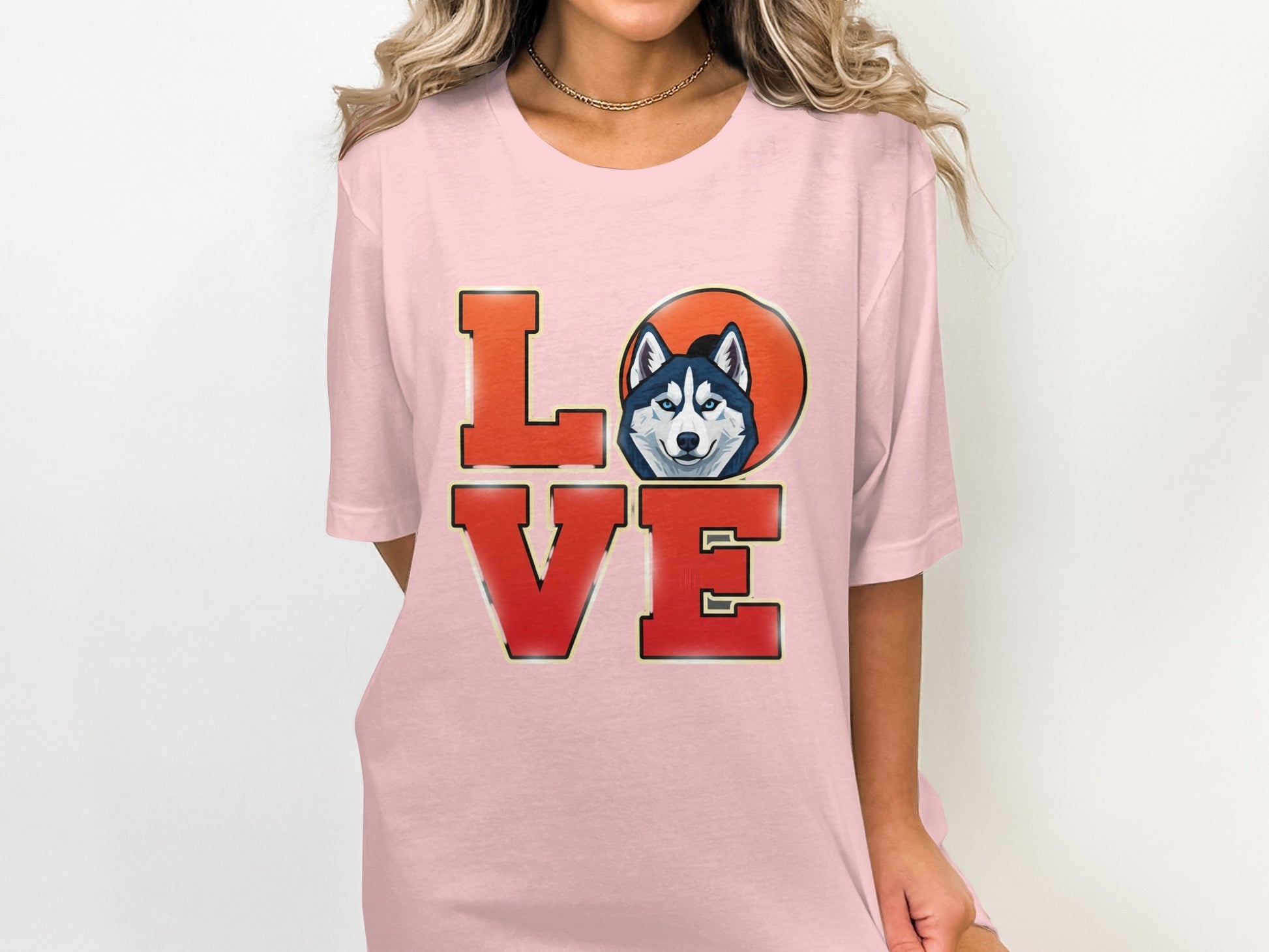 Love Husky Graphic Casual Shirt product type