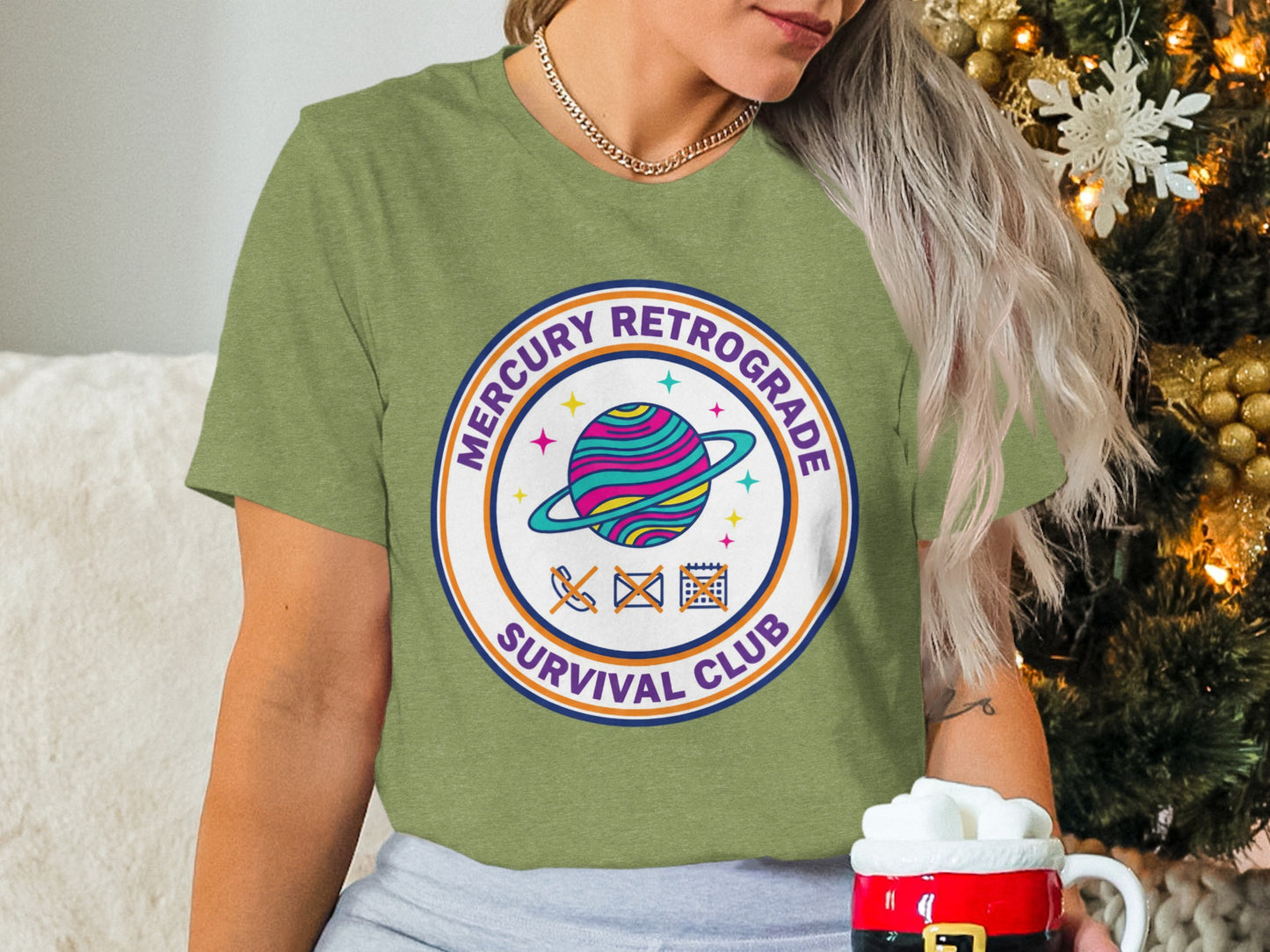 Mercury Retrograde Survival Club Graphic Tee