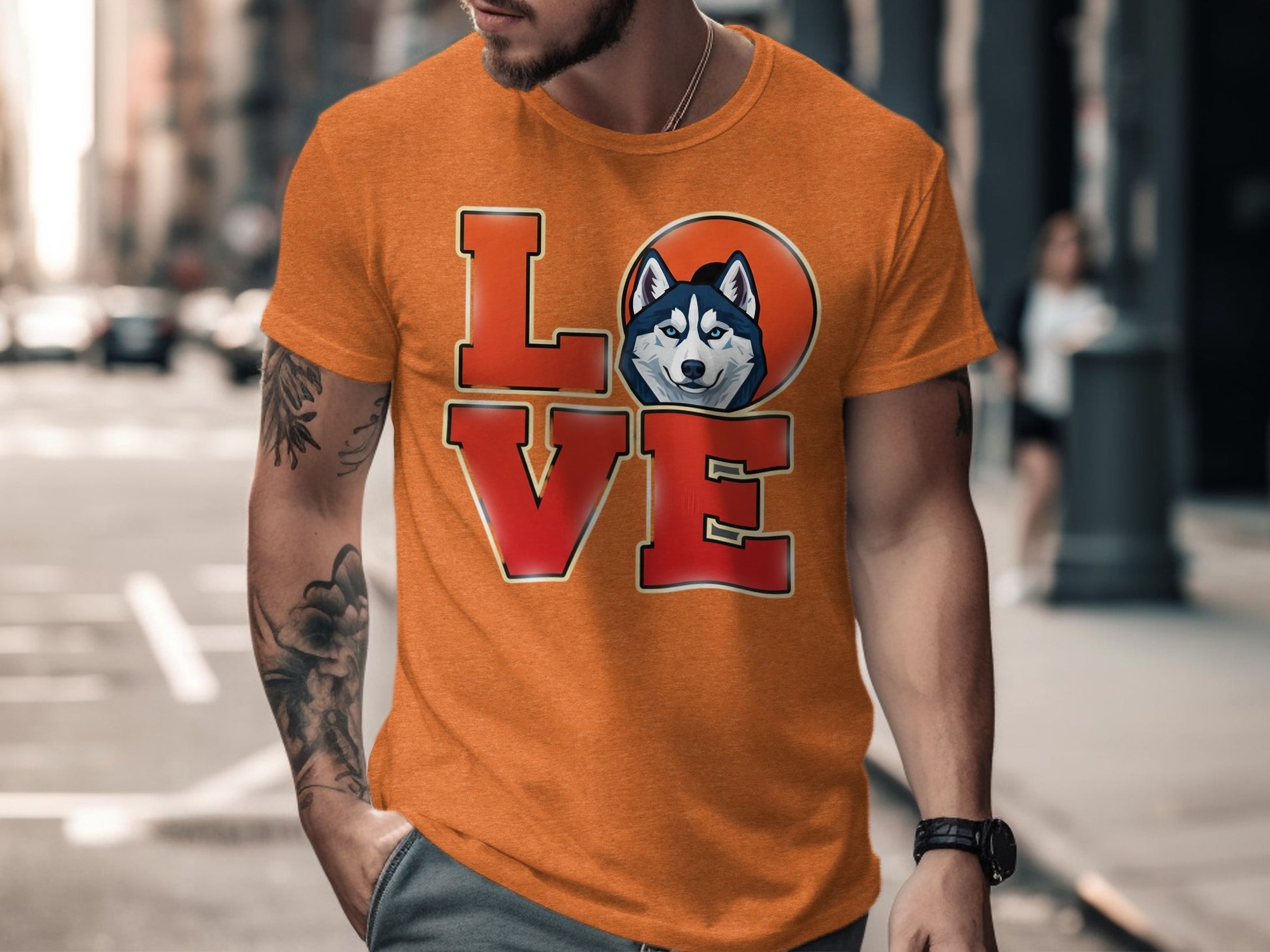 LOVE Husky Graphic T-Shirt perfect addition product type