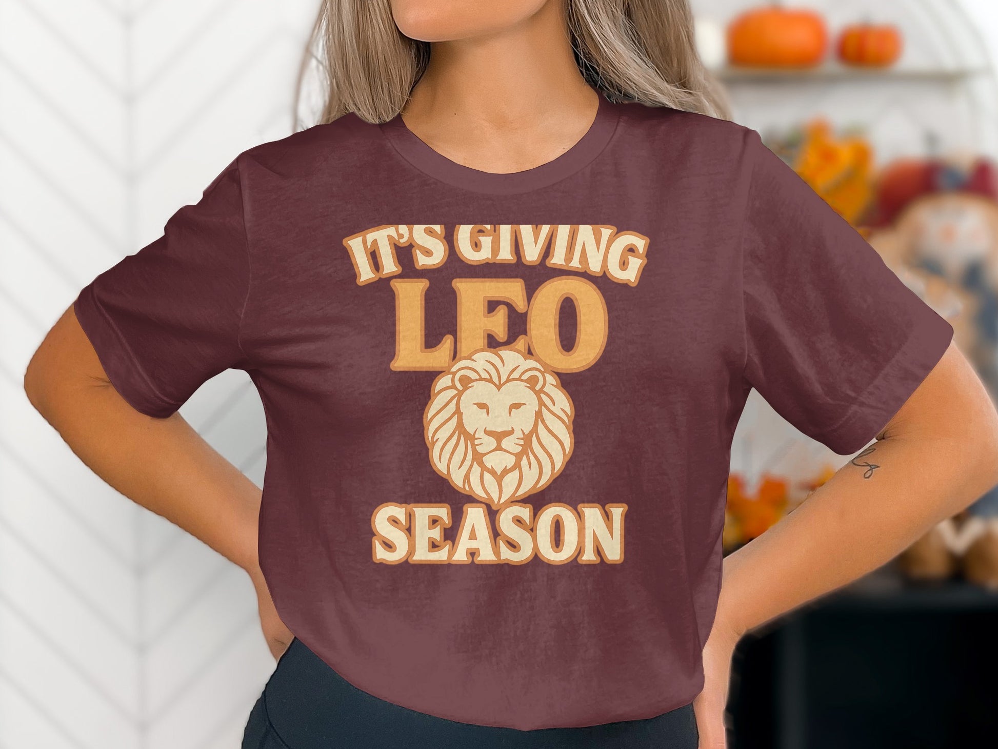 It's Giving Leo Season Graphic T-Shirt product type