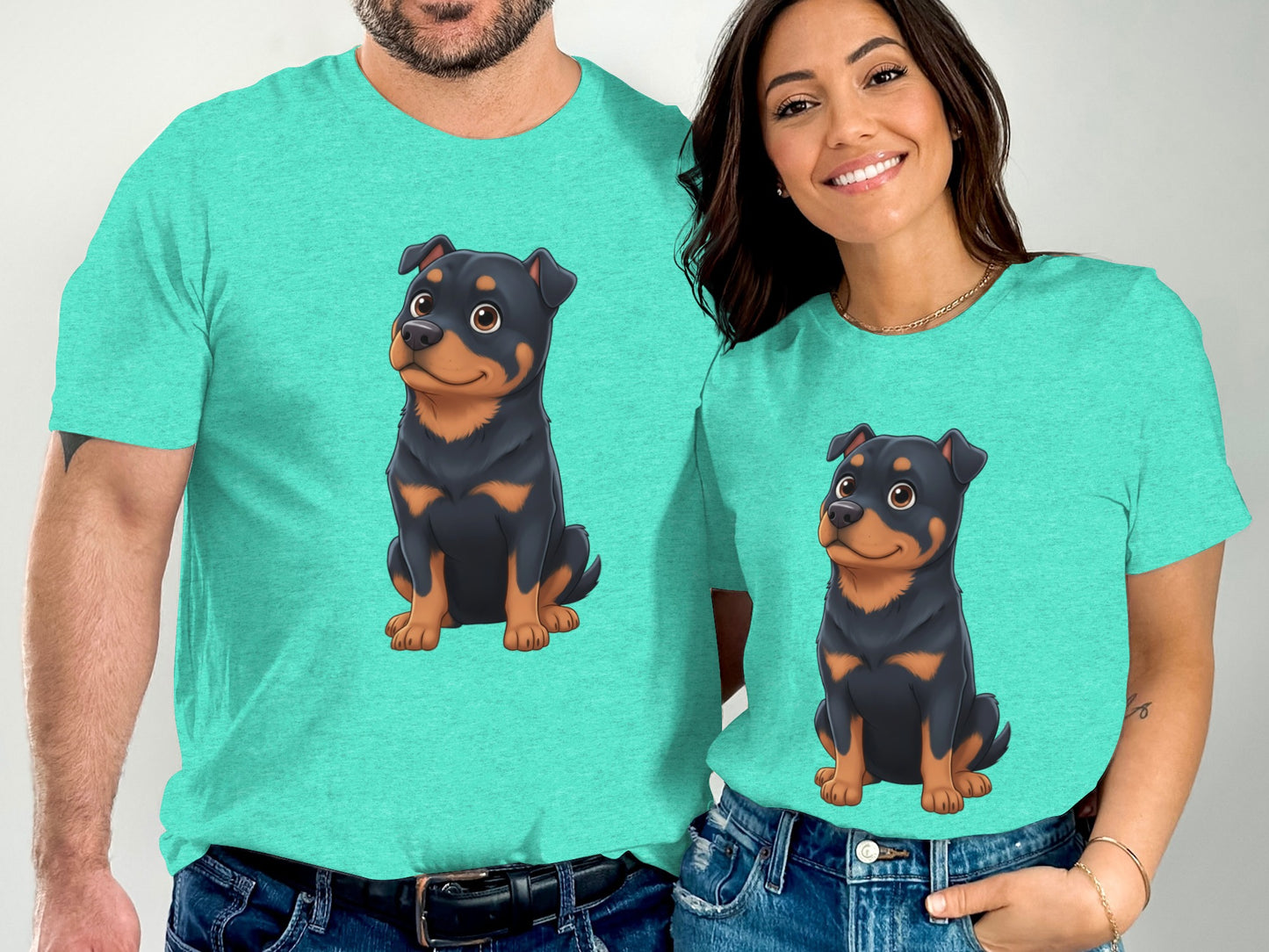 Cute Cartoon Dog Matching Couple Shirt Product