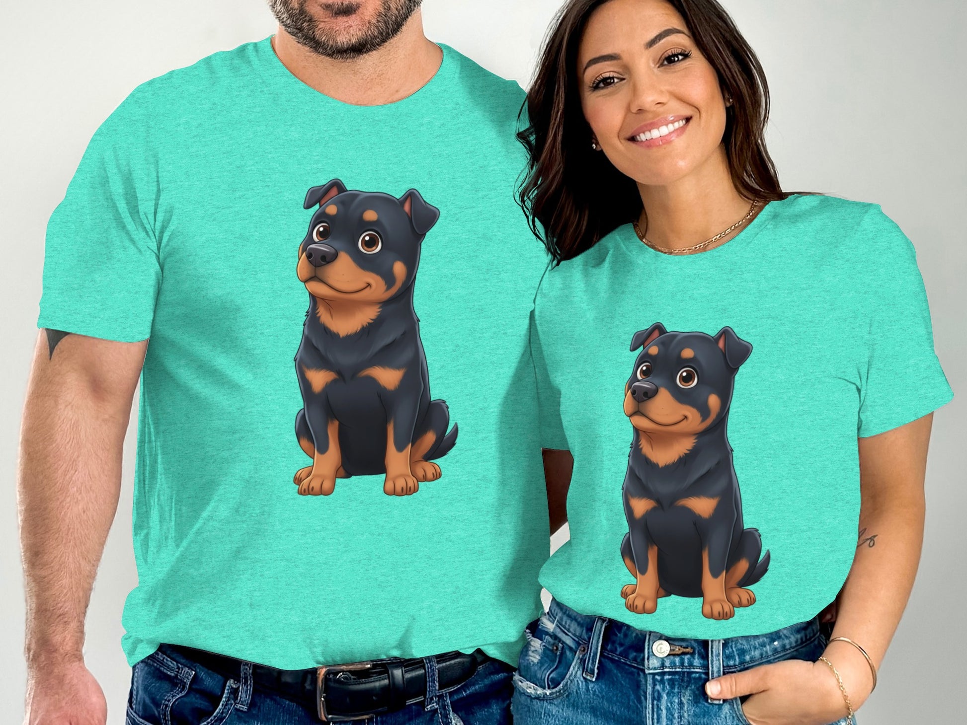 Cute Cartoon Dog Matching Couple Shirt Product