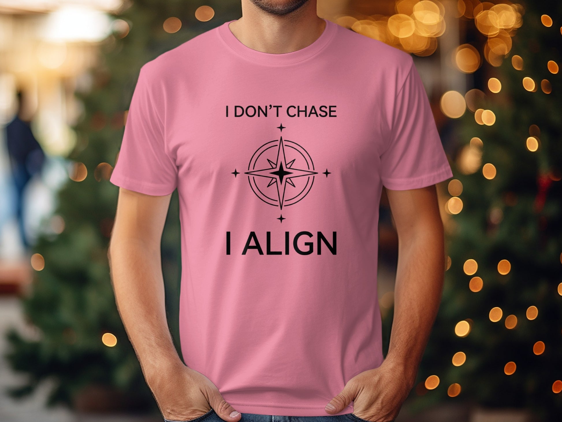 I Don't Chase I Align Compass Graphic T-shirt