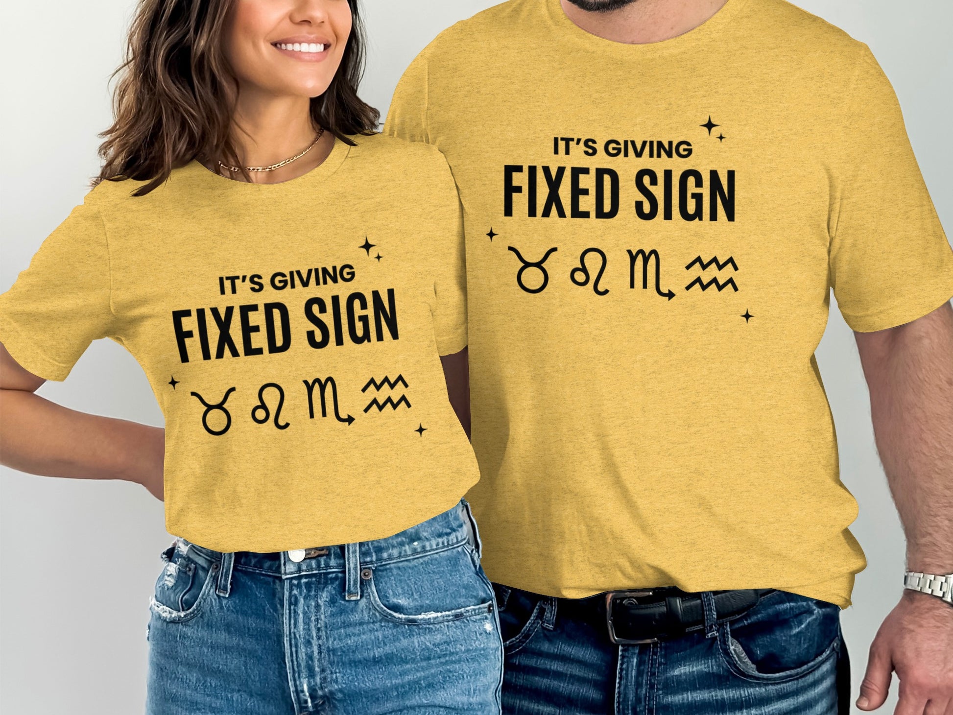 It's Giving Fixed Sign Zodiac Symbol T-Shirt