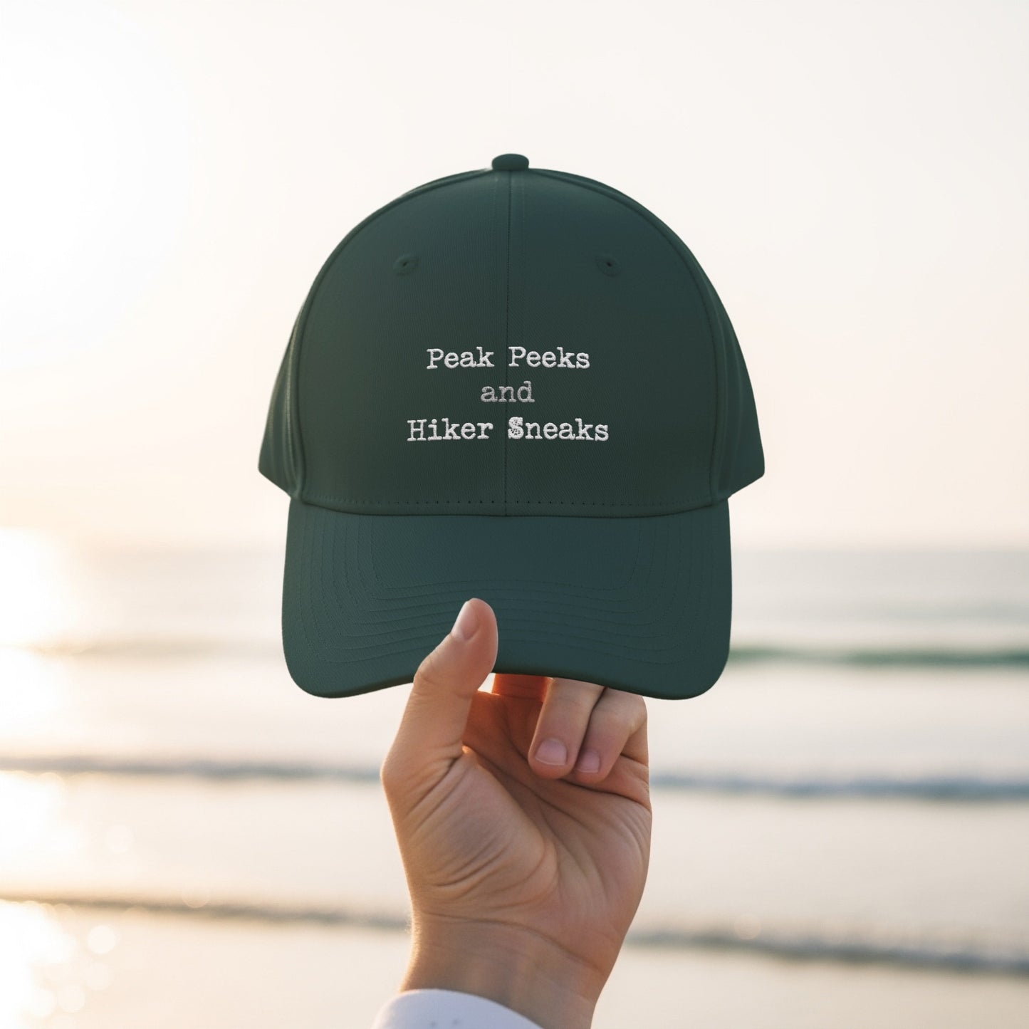 Peak Peeks and Hiker Sneaks Embroidered Cap