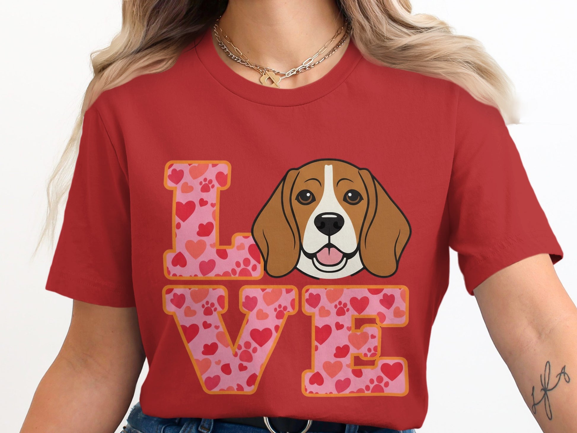 Cute Beagle Love Graphic Women's T-Shirt product