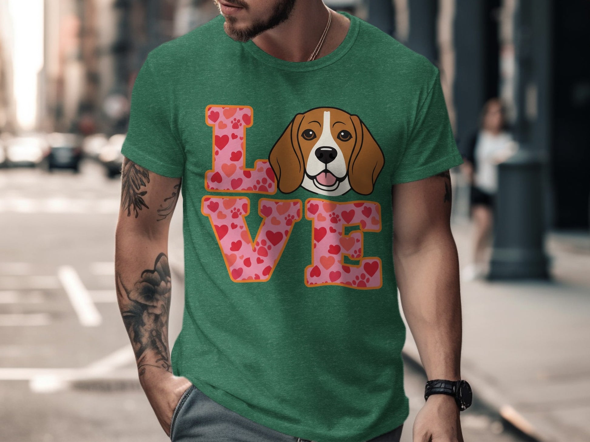 Love Design Beagle Graphic T-shirt product
