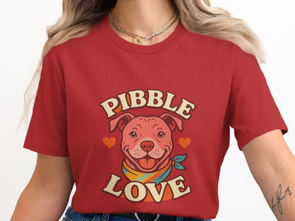 Pibble Love Graphic Tee for Pet Lovers Clothing product