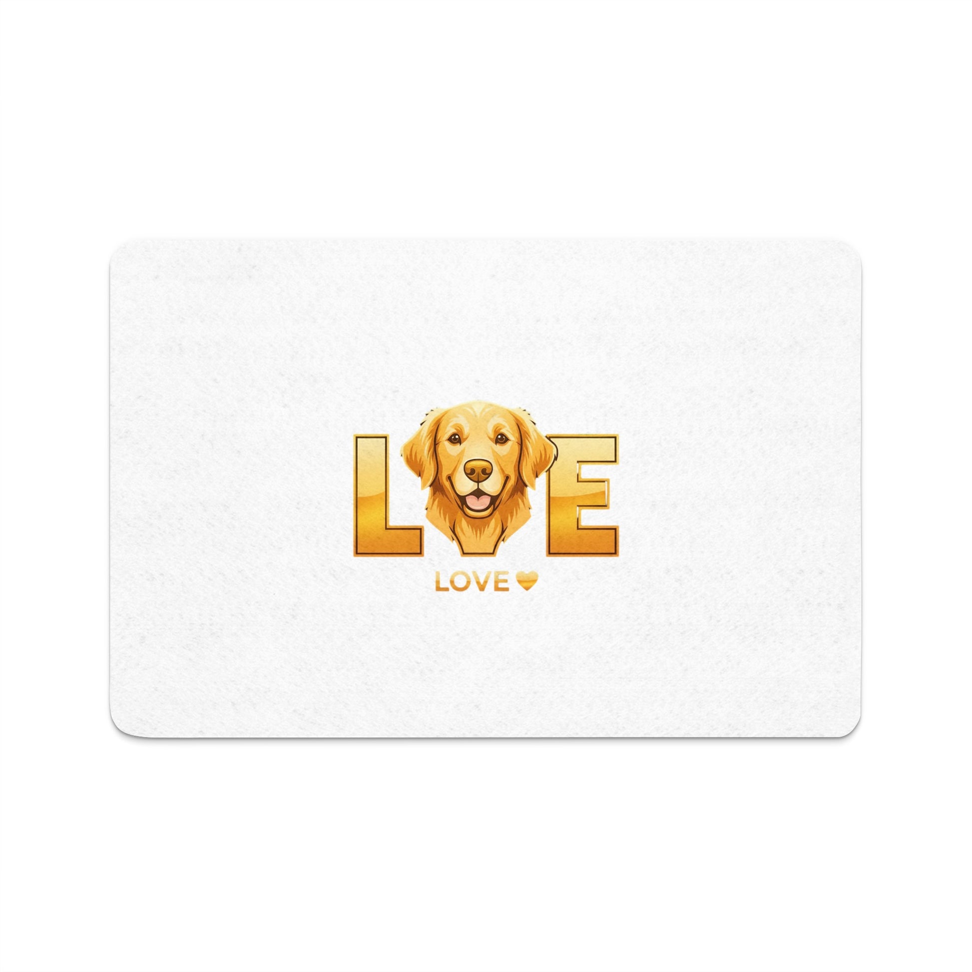 Golden Retriever Love Print Bath Mat product