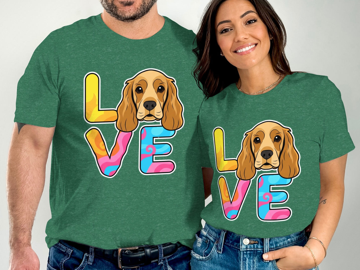 Love Dog Graphic Matching Shirt product