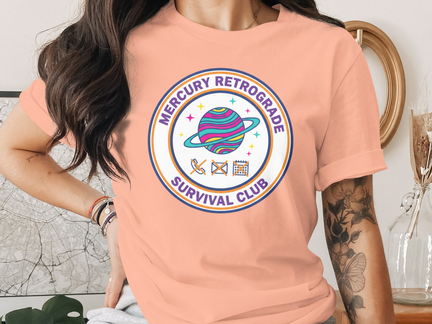 Mercury Retrograde Survival Club Graphic Tee