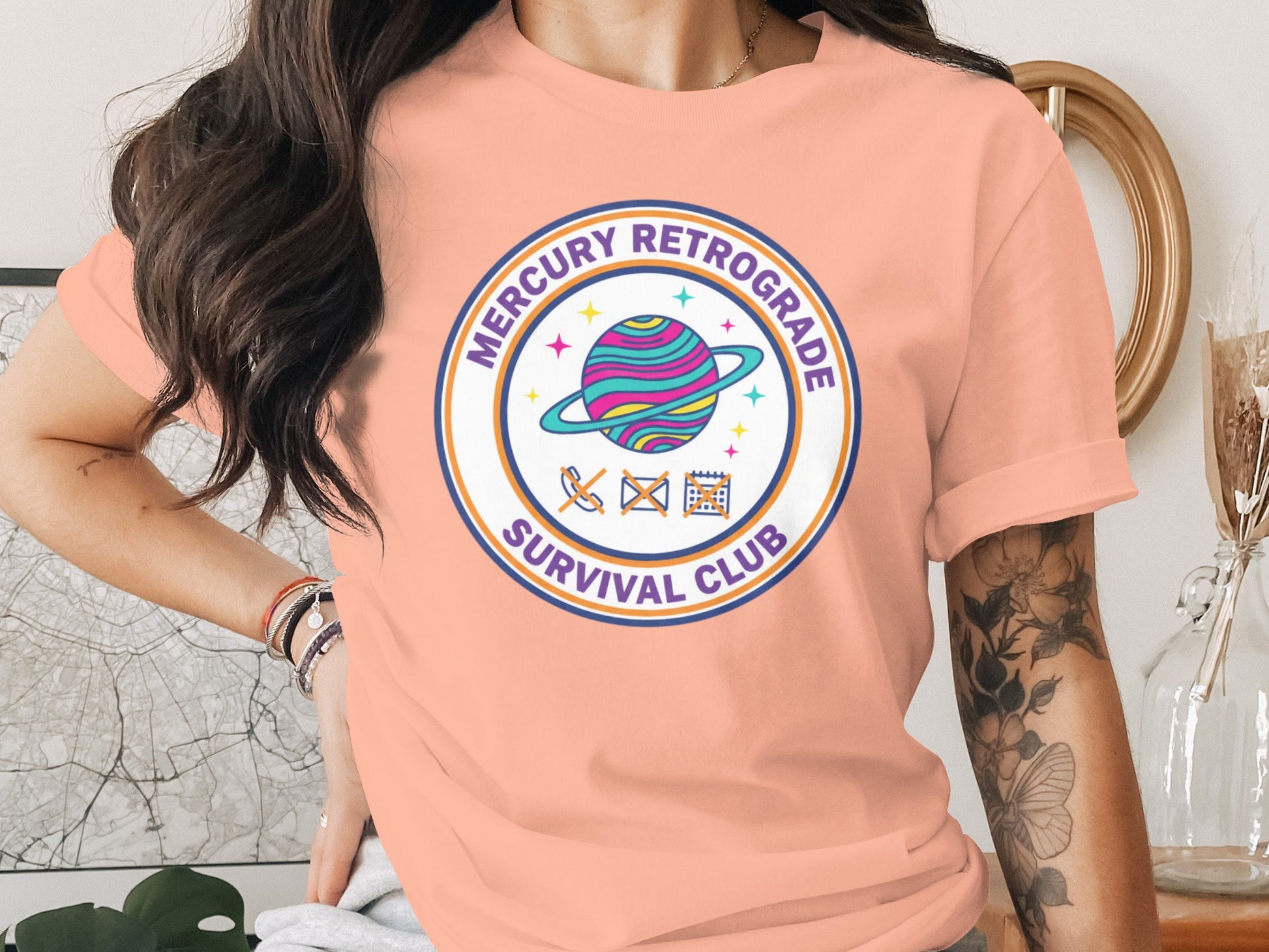 Mercury Retrograde Survival Club Graphic Tee