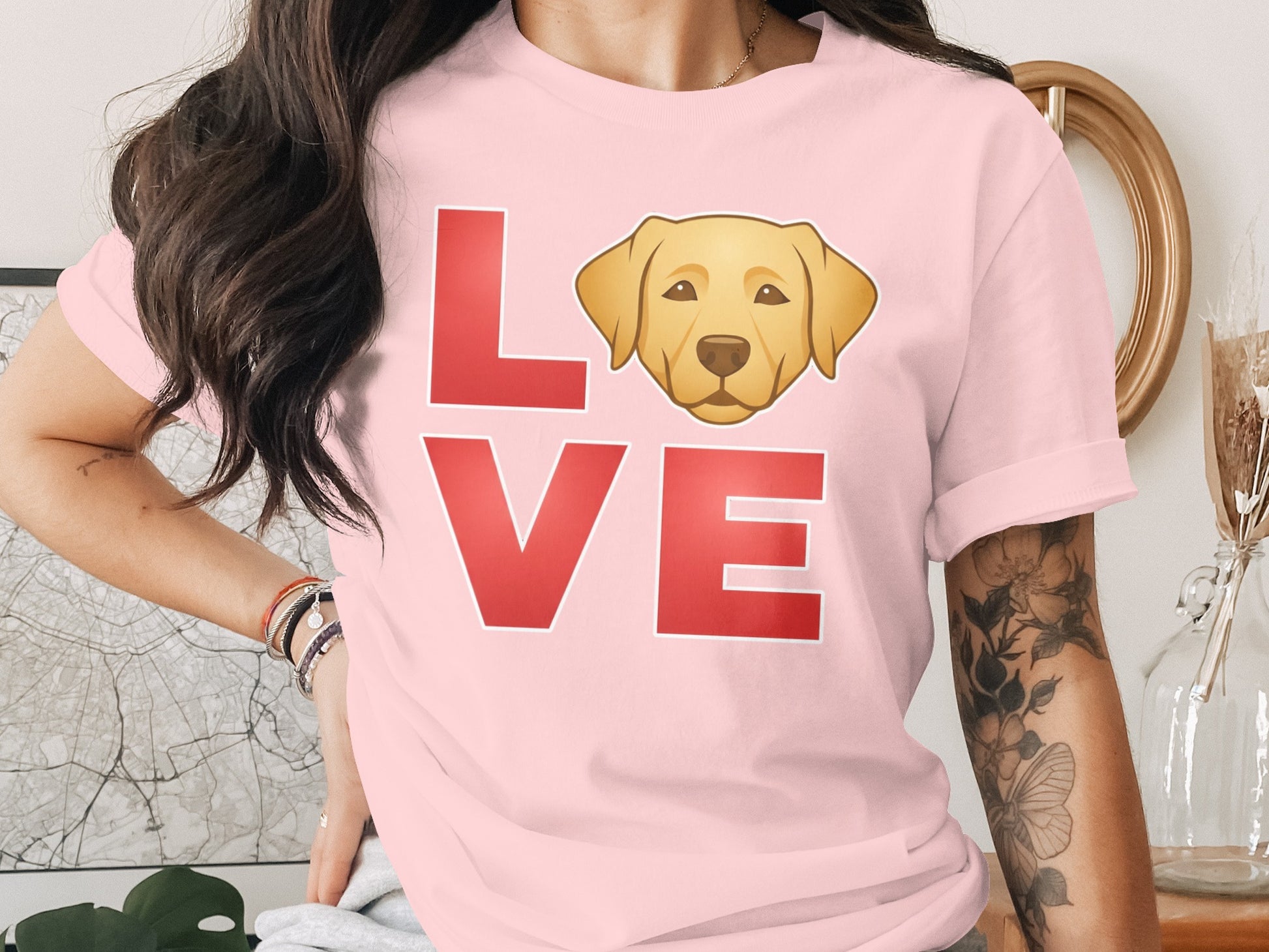 Cute Puppy Love Graphic Women's T-Shirt product type